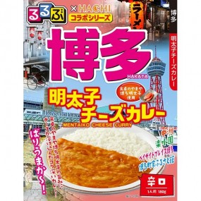 하치식품 루루부 ×HACHI 콜라보 하카타 명란젓 치즈 카레 매운맛 180g