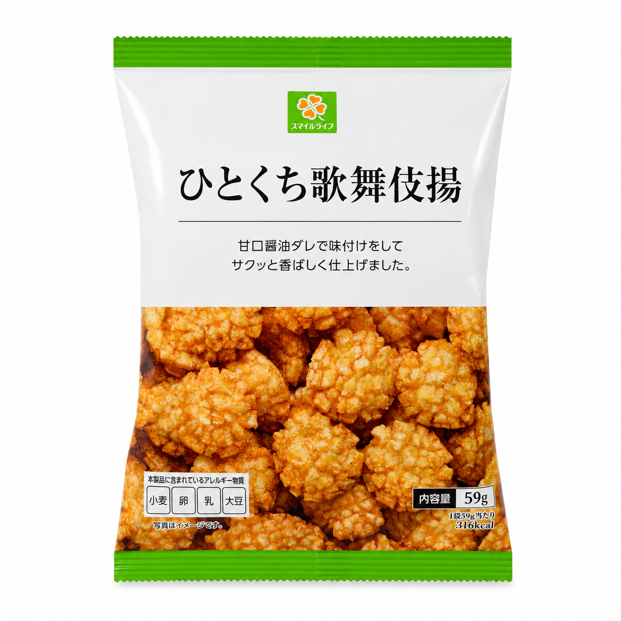 스마일 라이프 한입 사이즈 가부키아게 59g