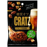 Glico 글리코 당질을 오프한 CRATZ 검은 후추를 뿌린 치킨맛 42g